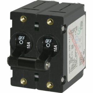Image 1: Blue Sea 7232 A-Series Double Pole Toggle - 10A - Black