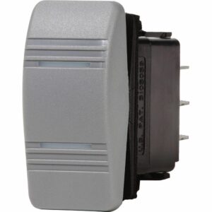 Image 1: Blue Sea 8220 Water Resistant Contura III Switch - ON-OFF-ON - Grey