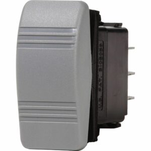 Image 1: Blue Sea 8234 Water Resistant Contura III Switch - (ON)-OFF-(ON) - Grey