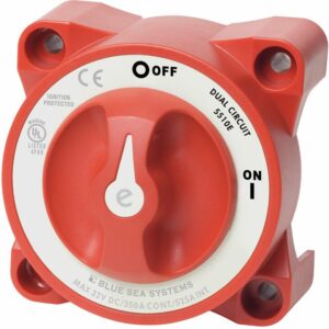 Image 1: Blue Sea 5510E e-Series Dual Circuit Battery Switch