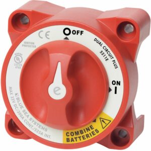 Image 1: Blue Sea 5511e e-Series Dual Circuit Plus Battery Switch