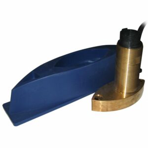 Image 1: SI-TEX 496/50/200ST Bronze Thru-Hull Triducer w/Fairing Block f/ES502