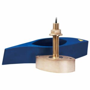 Image 1: Furuno 526T-HDN Bronze Broadband Thru-Hull Transducer w/ Temp and Hi-Speed Fairing Block, 1kW (No Plug)