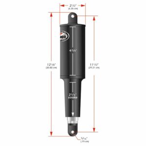 Image 1: Lenco 101 Standard Actuator - 24V - 2-1/4" Stroke
