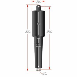 Image 1: Lenco 102XD Extreme Duty Actuator - 24V - 4-1/4" Stroke - 5/16" Hardware