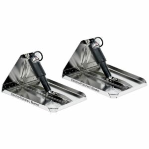 Image 1: Lenco 18" x 14" Heavy Duty Performance Trim Tab Kit w/o     Switch Kit 12V