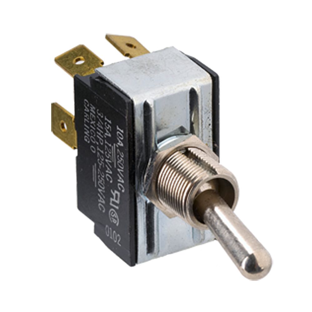 Image 1: Paneltronics DPDT (ON)/OFF/(ON) Metal Bat Toggle Switch - Momentary Configuration