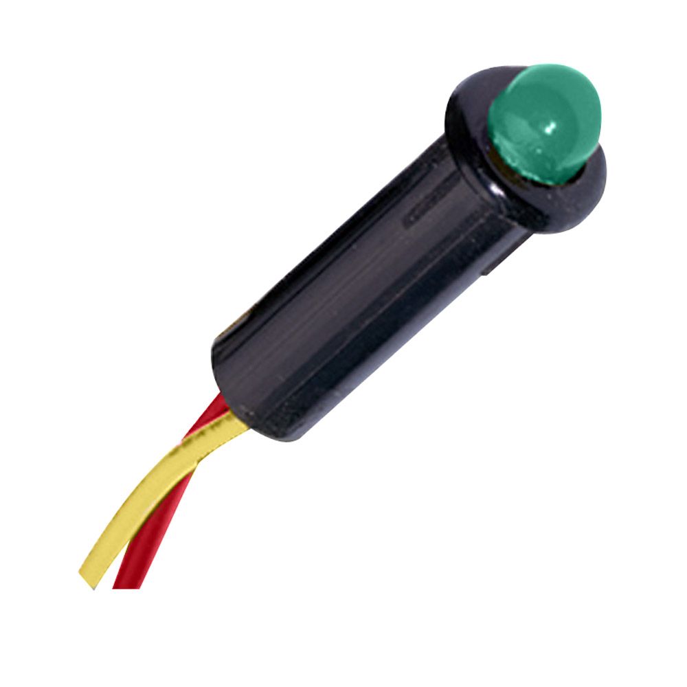 Image 1: Paneltronics LED Indicator Light - Green - 120 VAC - 1/4"