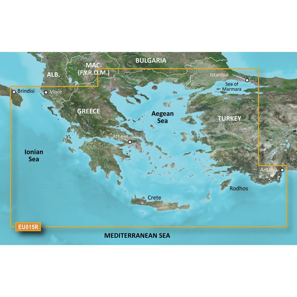 Image 1: Garmin BlueChart® g3 Vision® HD - VEU015R - Aegean Sea & Sea of Marmara - microSD™/SD™