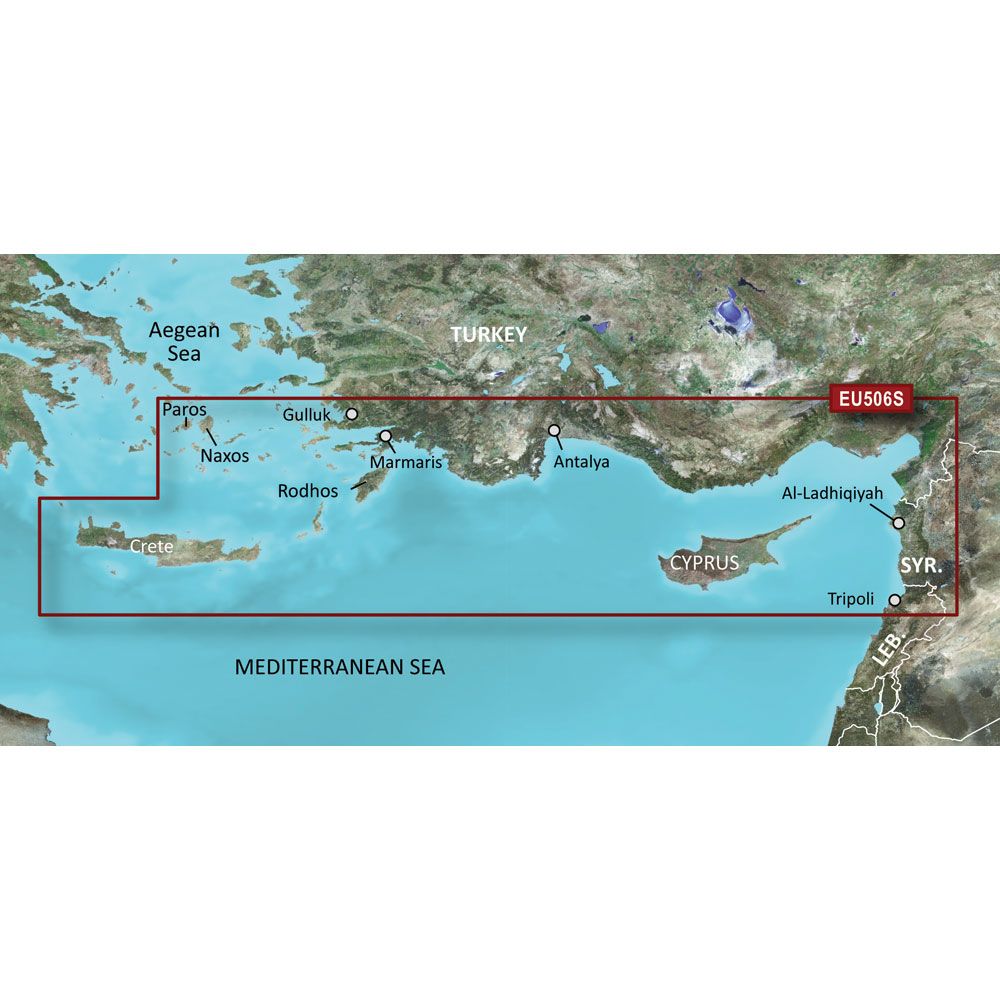 Image 1: Garmin BlueChart® g3 Vision® HD - VEU506S - Crete To Cyprus - microSD™/SD™