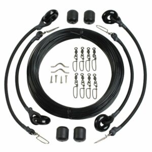 Image 1: Lee's Deluxe Rigging Kit - Double Rig Up To 37ft. - Black Mono