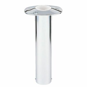 Image 1: Lee's 0° Stainless Steel Flush Mount Rod Holder - 2" O.D.