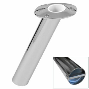 Image 1: Lee's 30° Stainless Steel Bar Pin Rod Holder - 2" O.D.