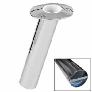 Image 1: Lee's 15° Stainless Steel Bar Pin Rod Holder - 2" O.D.
