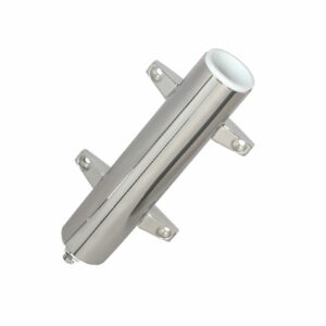 Image 1: Lee's Stainless Steel Heavy Duty Bulkhead Mount w/Swivel Base  2.25" OD X 10.5" Tube