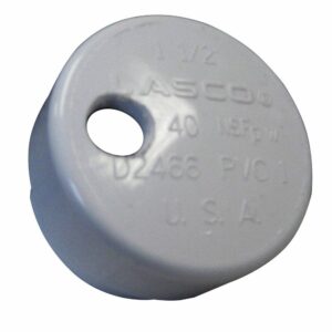 Image 1: Lee's PVC Drain Cap f/Heavy Rod Holders 1/4" NPT