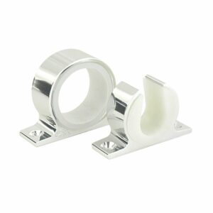 Image 1: Lee's Single Rod Rack Set - Bright Silver Finish