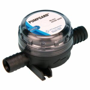 Image 1: Jabsco Pumpgard In-Line Strainer 3/4" Barb (Low Profile)
