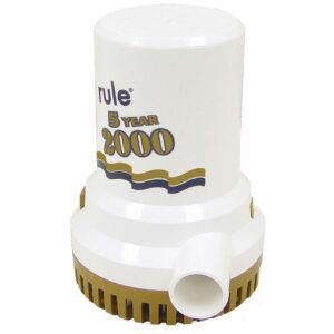 Image 1: Rule 2000 G.P.H. "Gold Series" Bilge Pump