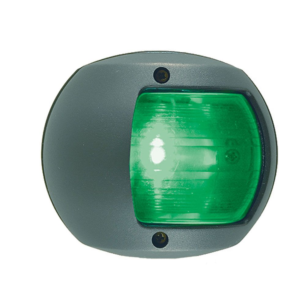 Image 1: Perko LED Side Light - Green - 12V - Black Plastic Housing