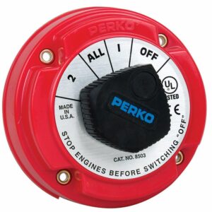 Image 1: Perko 8503DP Medium Duty Battery Selector Switch w/Alternator Field Disconnect w/o Key Lock