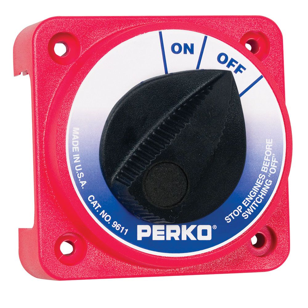 Image 1: Perko 9611DP Compact Medium Duty Main Battery Disconnect Switch