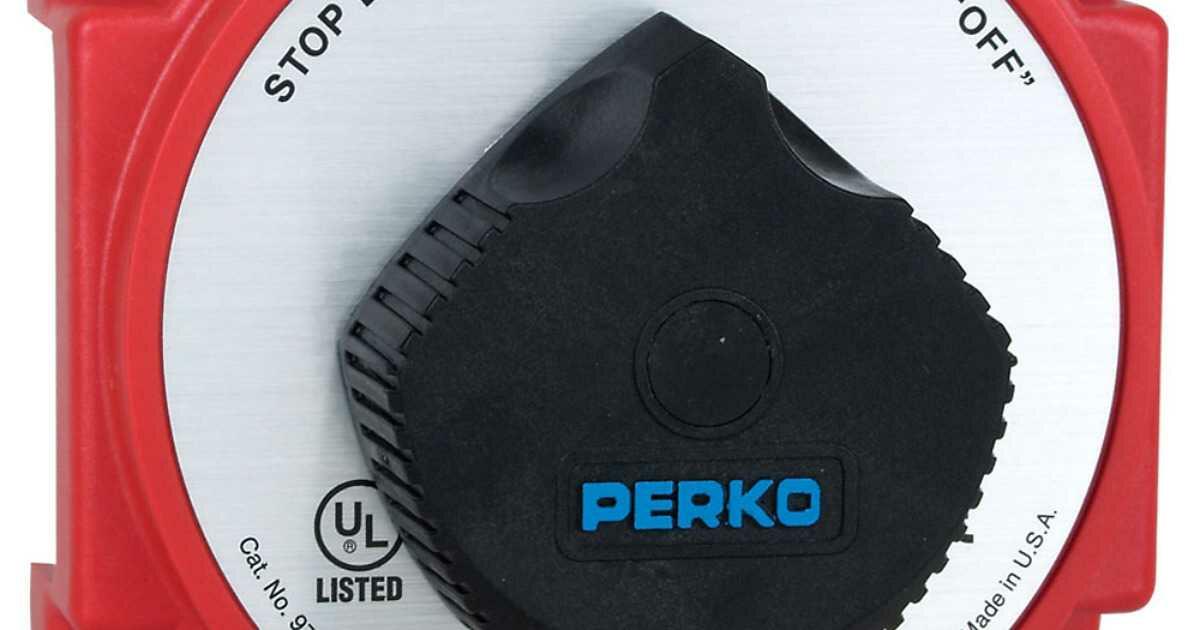 Perko Heavy Duty Battery Selector Switch W-Alternator Field Disconnect - Tiny Boat Nation