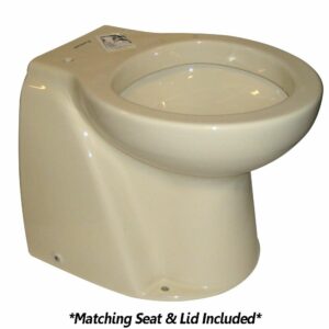 Image 1: Raritan Atlantes Freedom® w/Vortex-Vac - Household Style - Bone - Remote Intake Pump - Momentary Handle - 12v