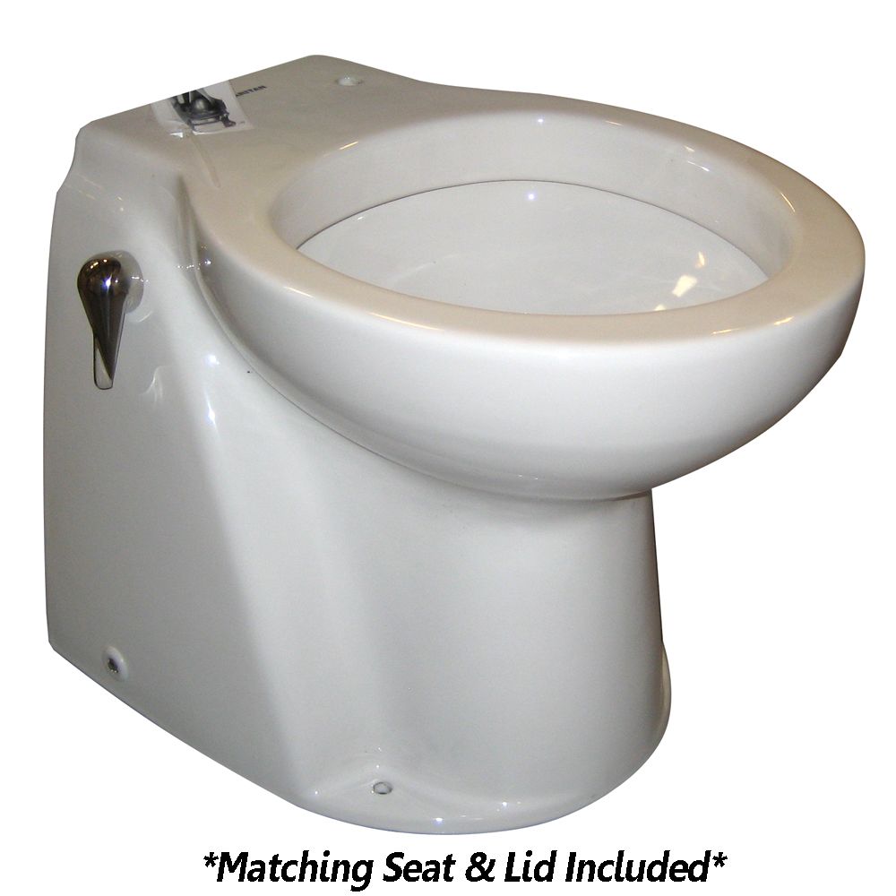 Image 1: Raritan Atlantes Freedom® w/Vortex-Vac - Household Style - White - Freshwater Solenoid - Smart Toilet Control - 12v