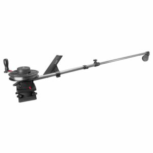 Image 1: Scotty 1091 Telescoping 60" Longarm Combo Manual Downrigger w/ Swivel Base