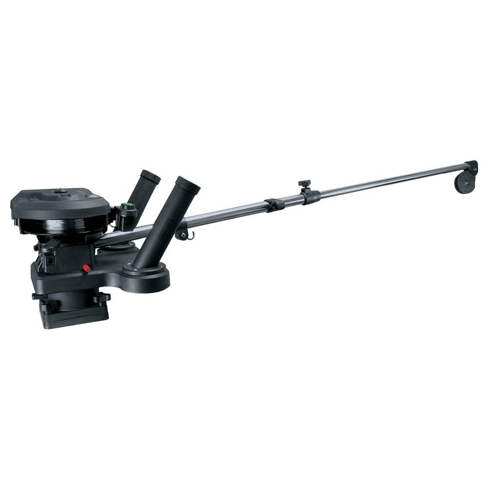 Image 1: Scotty 1116 Propack 60" Telescoping Electric Downrigger w/ Dual Rod Holders and Swivel Base