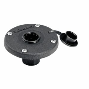 Image 1: Scotty 344 Round Flush Deck Mount