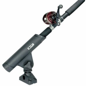 Image 1: Scotty Rodmaster II Rod Holder w/241 Deck/Side Mount - Black
