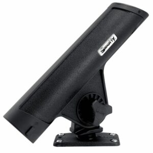 Image 1: Scotty 351 Rodmaster II Rod Holder w/244 Flush Deck Mount - Black