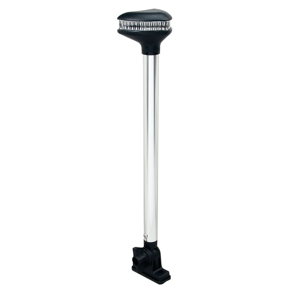 Image 1: Perko Stealth Series - L.E.D. Fold Down White All-Round Light - Vertical Mount - 13-3/8"