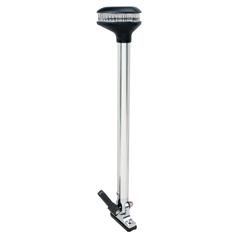 Image 1: Perko Stealth Series - L.E.D. Fold Down All-Round Light - Vertical Mount 13-3/8" Height - 2NM Range