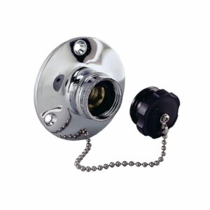 Image 1: Perko Water Inlet Fitting w/Plug