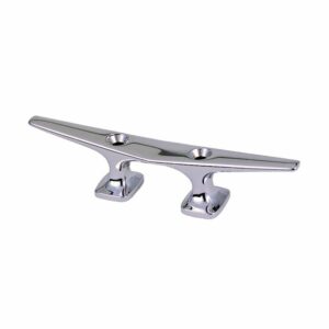 Image 1: Perko 6.5" Open Base Cleat - Chrome Plated Zinc