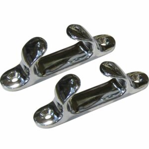 Image 1: Perko 4" Straight Chock - Chrome Plated Zinc