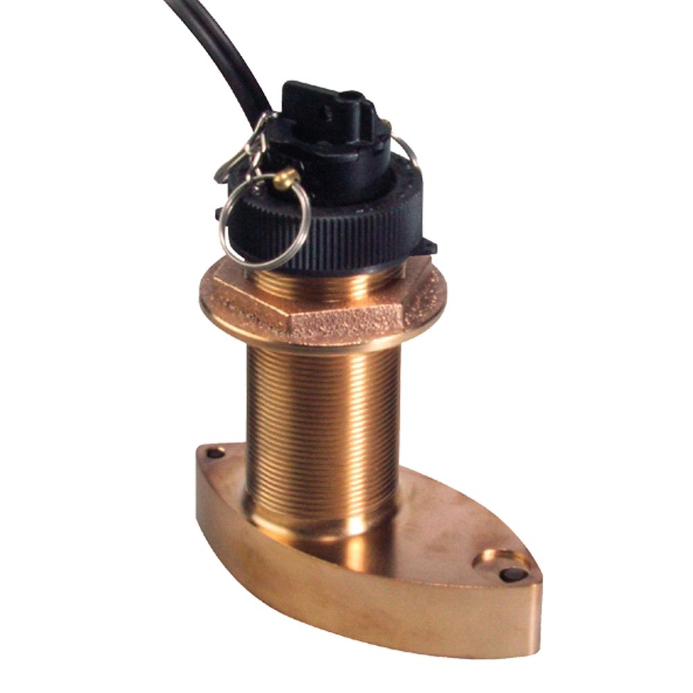 Image 1: Raymarine B744V Bronze Thru Hull Triducer w/45' Cable