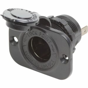 Image 1: Blue Sea 12 Volt Dash Socket - Black