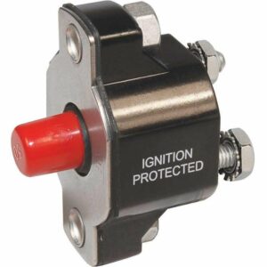 Image 1: Blue Sea 2141 Medium Duty Push Button Reset-Only - 40A