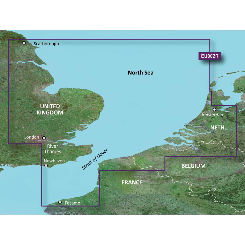 Image 1: Garmin BlueChart® g3 HD - HXEU002R - Dover to Amsterdam & England Southeast - microSD™/SD™