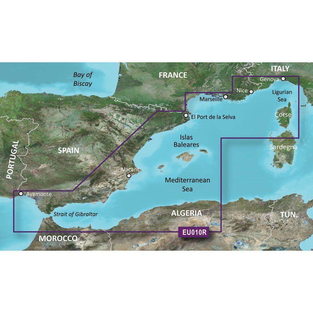 Image 1: Garmin BlueChart® g3 HD - HXEU010R - Spain Mediterranean Coast - microSD™/SD™