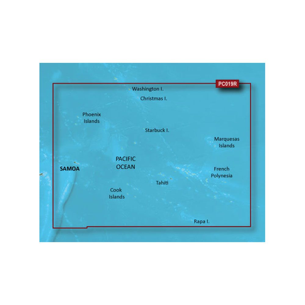 Image 1: Garmin BlueChart® g3 HD - HXPC019R - Polynesia - microSD™/SD™