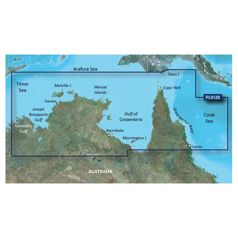 Image 1: Garmin BlueChart® g3 HD - HXPC412S - Admiralty Gulf Wa To Cairns - microSD™/SD™
