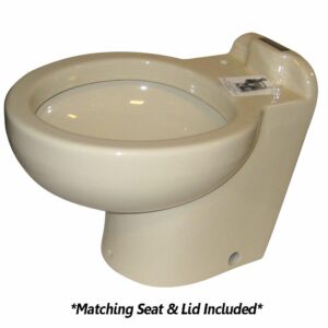 Image 1: Raritan Marine Elegance - Household Style - Bone - Fresh or Saltwater - Smart Toilet Control - 12v