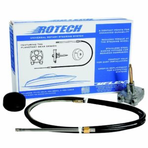 Image 1: UFlex Rotech 14' Rotary Steering Package - Cable, Bezel, Helm
