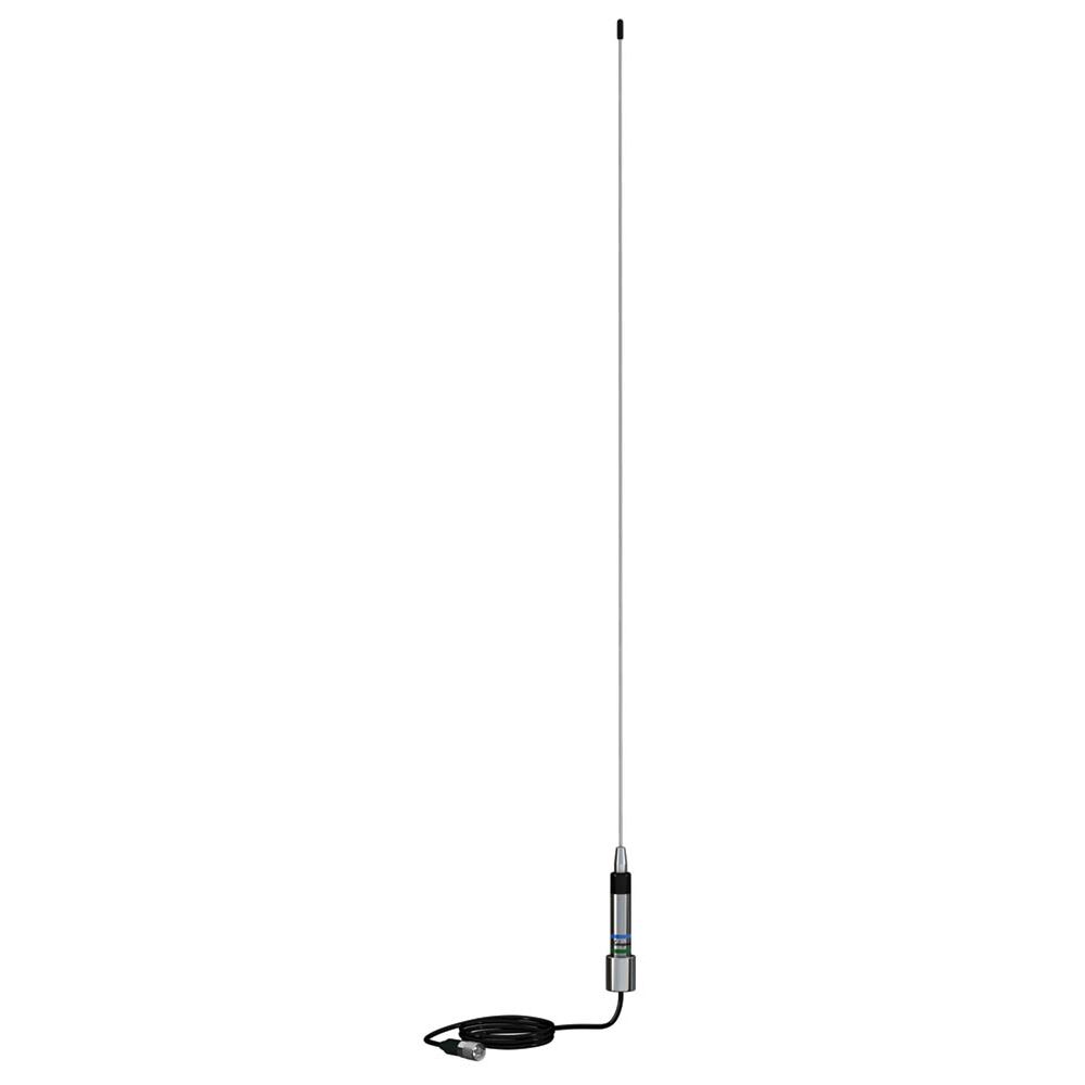 Image 1: Shakespeare 5250-AIS 36" Low-Profile AIS Stainless Steel Whip Antenna