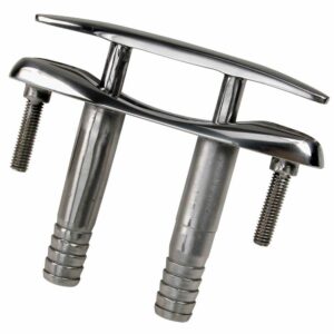 Image 1: Whitecap E-Z Push Up Stainless Steel Cleat - 6"